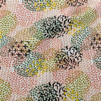 Abstract Geometric Pattern Ove Birdseye Piqué