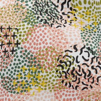 Abstract Geometric Pattern Ove Chiffon