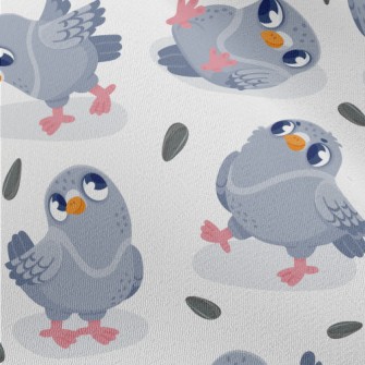 Naughty Little Pigeon Chiffon