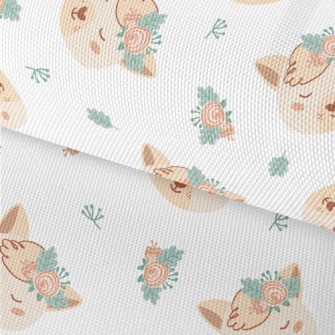 Animals Wearing Wreath Headdre Waterproof Oxford