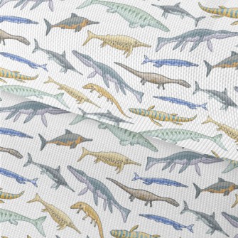 Creepy Sea Dinosaurs Waterproof Oxford