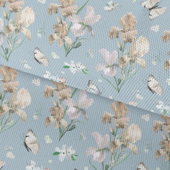 Blooming Irises In Spring Waterproof Oxford