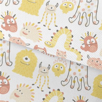 Big Eyed Monster Celebrating H Waterproof Oxford