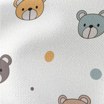 Innocent Little Bear With A Co Waterproof Canvas