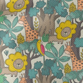 Smiling Wild Animal In The Jun Waterproof Canvas