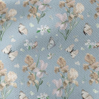 Blooming Irises In Spring Waterproof Canvas