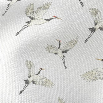 Red-crowned Cranes Spread Thei Waterproof Canvas
