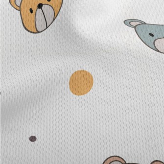 Innocent Little Bear With A Co Athletic Mesh Flat Back