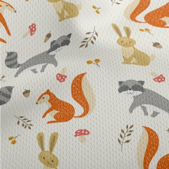 Cute Animals Living In The For Athletic Mesh Flat Back