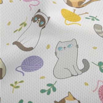 The Kitten Who Became Friends  Athletic Mesh Flat Back