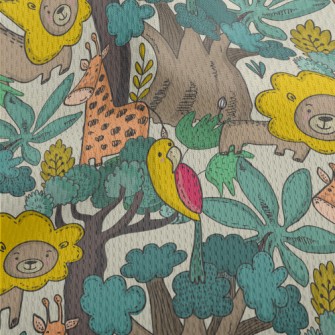 Smiling Wild Animal In The Jun Athletic Mesh Flat Back