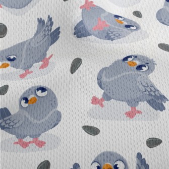 Naughty Little Pigeon Athletic Mesh Flat Back
