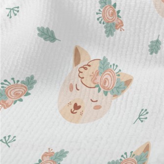 Animals Wearing Wreath Headdre Terry