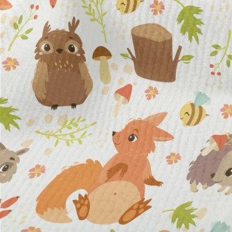 Bright Forest Animals Terry