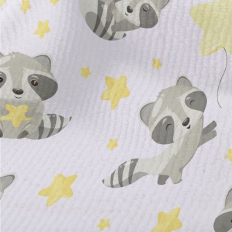 Cute Raccoon And Stars Terry