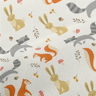 Cute Animals Living In The For Performance Linen