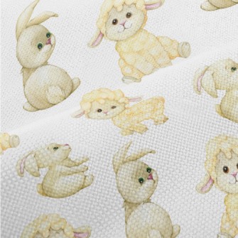 Fluffy Lamb And Bunny Performance Linen