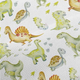 Cute Turtle And Little Dinosau Performance Linen
