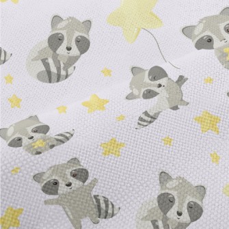 Cute Raccoon And Stars Performance Linen