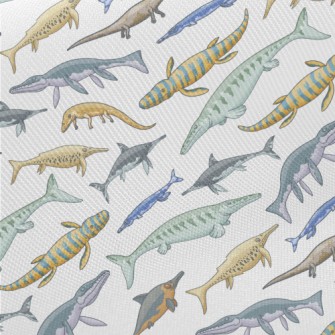 Creepy Sea Dinosaurs Twill