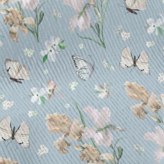 Blooming Irises In Spring Standard Corduroy