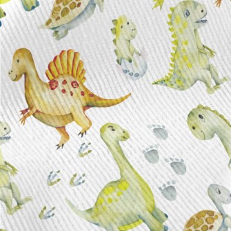 Cute Turtle And Little Dinosau Standard Corduroy