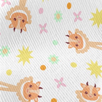 Calf Shaped Rattle Standard Corduroy