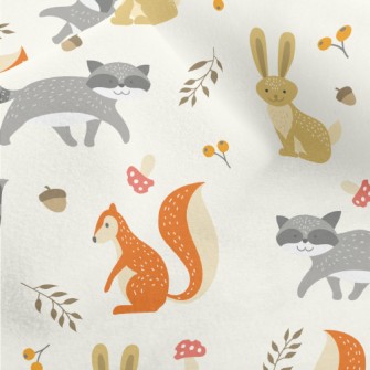 Cute Animals Living In The For Micro Fleece