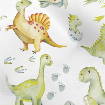 Cute Turtle And Little Dinosau Micro Fleece