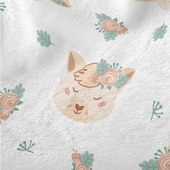 Animals Wearing Wreath Headdre Minky