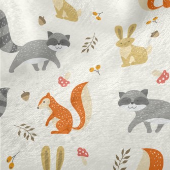 Cute Animals Living In The For Minky