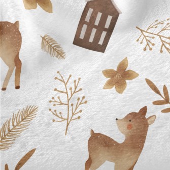 Lost Fawn In Autumn And Winter Minky