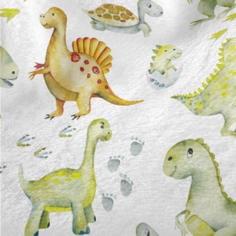 Cute Turtle And Little Dinosau Minky