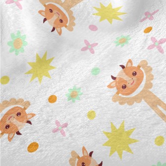 Calf Shaped Rattle Minky