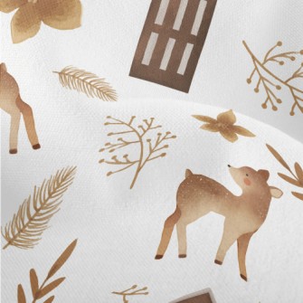 Lost Fawn In Autumn And Winter Lightweight Performance Linen