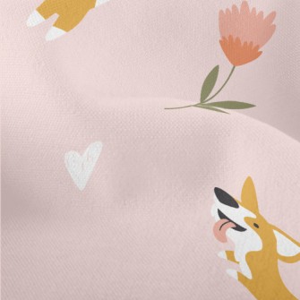 Naughty Corgi And Little Red F Lightweight Performance Linen