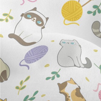 The Kitten Who Became Friends  Lightweight Performance Linen