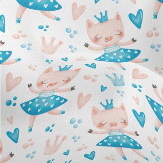 Pink Pig Dancing Ballet Lightweight Performance Linen