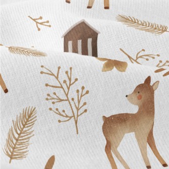 Lost Fawn In Autumn And Winter Modern Jersey