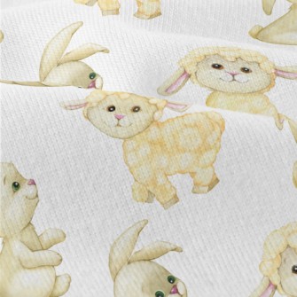 Fluffy Lamb And Bunny Modern Jersey