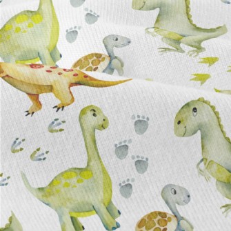 Cute Turtle And Little Dinosau Modern Jersey