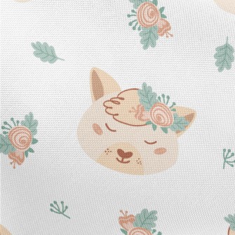 Animals Wearing Wreath Headdre Pongee