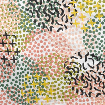 Abstract Geometric Pattern Ove Pongee