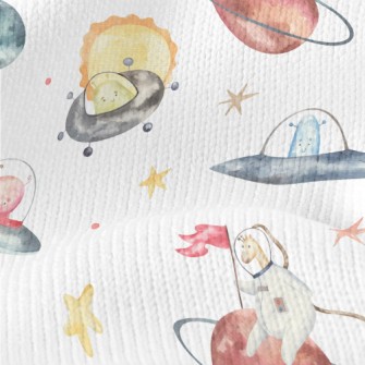 Animal Astronauts Riding A Fly Stretch Jersey