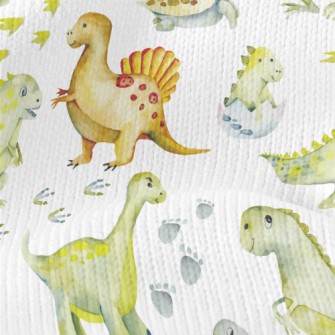Cute Turtle And Little Dinosau Stretch Jersey