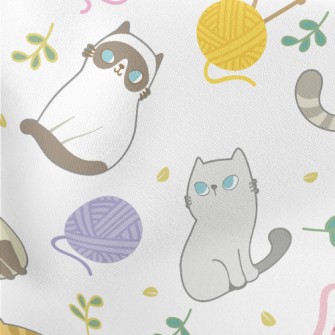 The Kitten Who Became Friends  Lightweight Cotton Poplin