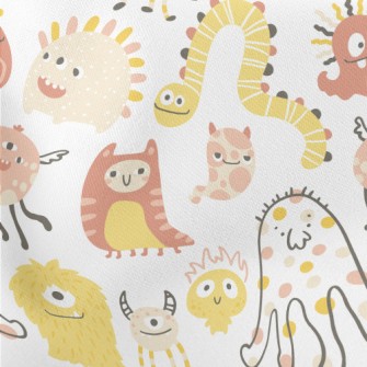 Big Eyed Monster Celebrating H Lightweight Cotton Poplin