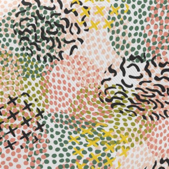 Abstract Geometric Pattern Ove Midweight Cotton Poplin