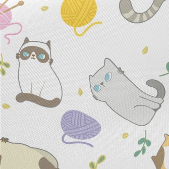 The Kitten Who Became Friends  Midweight Cotton Poplin