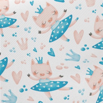 Pink Pig Dancing Ballet Midweight Cotton Poplin